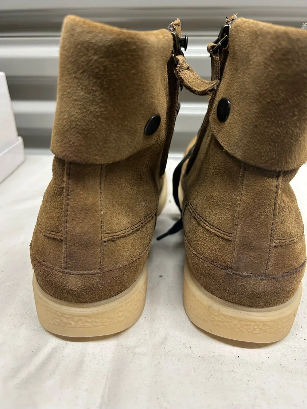 Men's Suede Casual Boots - Tan
